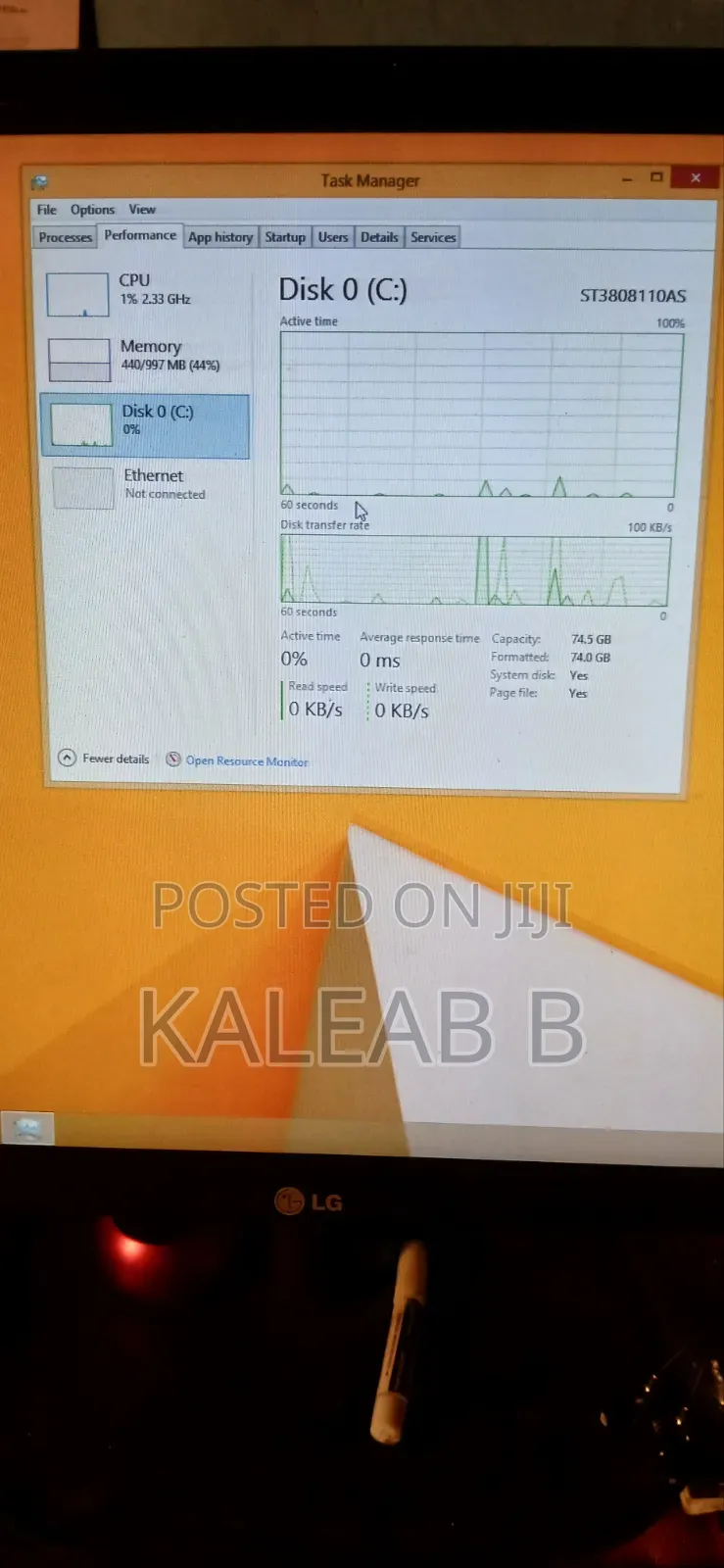 Desktop Computer Dell 1GB Intel Core 2 Duo HDD 72GB