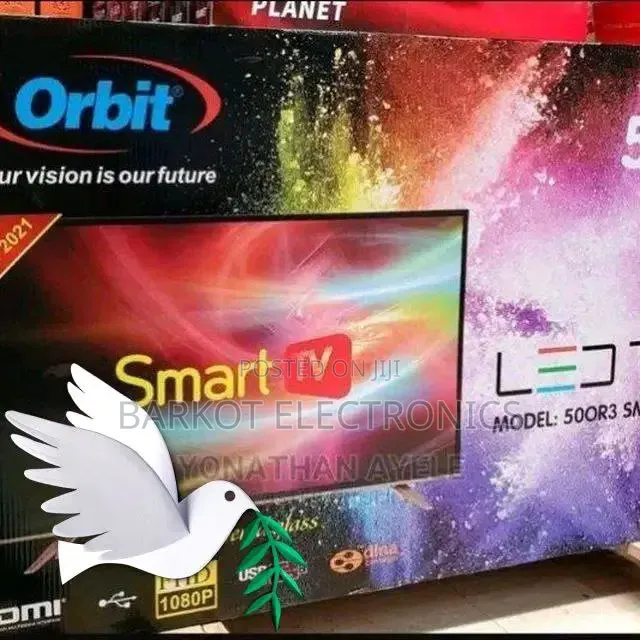 Orbit Smart Tv 55inch Andraid Doubel Gelass 2025 Quality