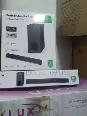Sound Bar Syinix Premium 2.1 System, Model Syn-Q170.It Features a 170w
