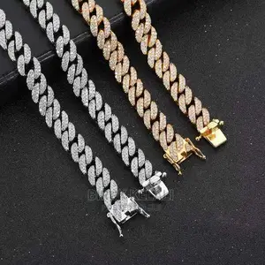 Hip Hop Miami Chain Necklace and Bracelets