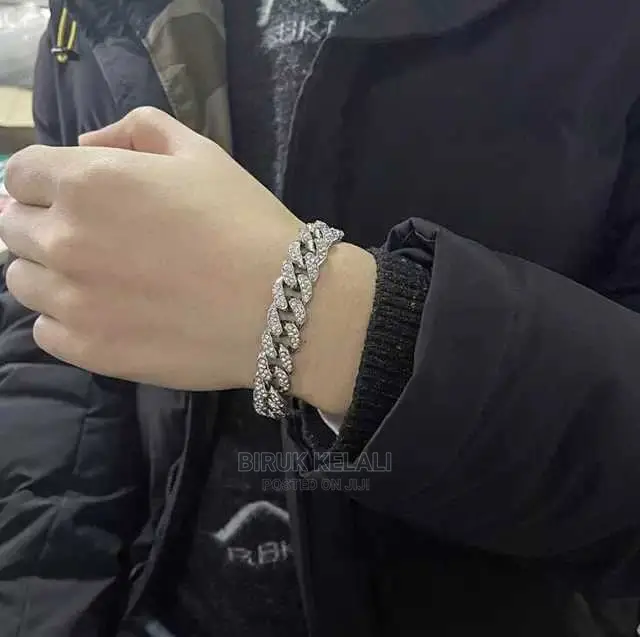 Hip Hop Miami Chain Necklace and Bracelets