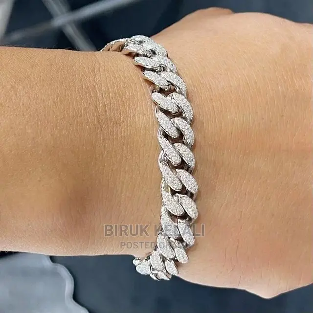 Hip Hop Miami Chain Necklace and Bracelets