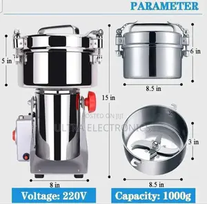 የቡና መፍጫ ማሽን Grinder High-Speed Stainless Steel Electric Grain Mill