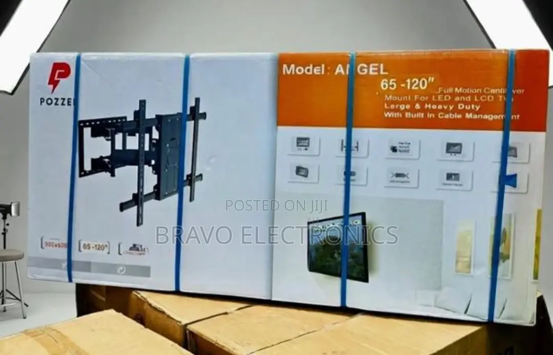 Pozzer Flexible Tv Wall Mount Full Motion 65”-120”