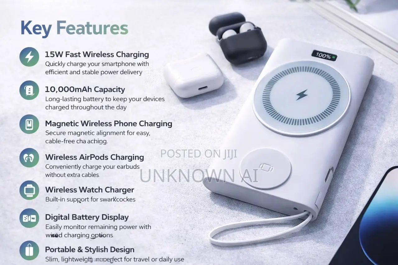 Wireless Smart Powerbank 3in1