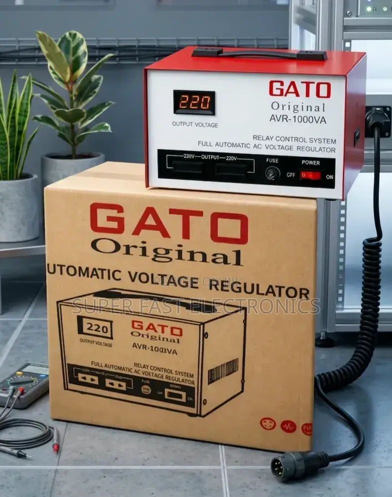 Gato Original Stabilizer Avr-1000va Digital Automatic Voltage