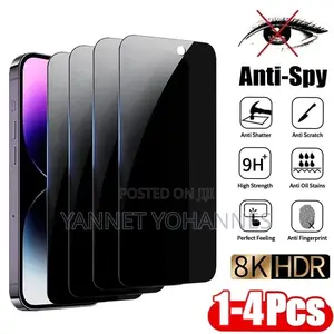 Full Privacy Anti-Spy Screen Protector – 9h Tempered Glass for iPhone