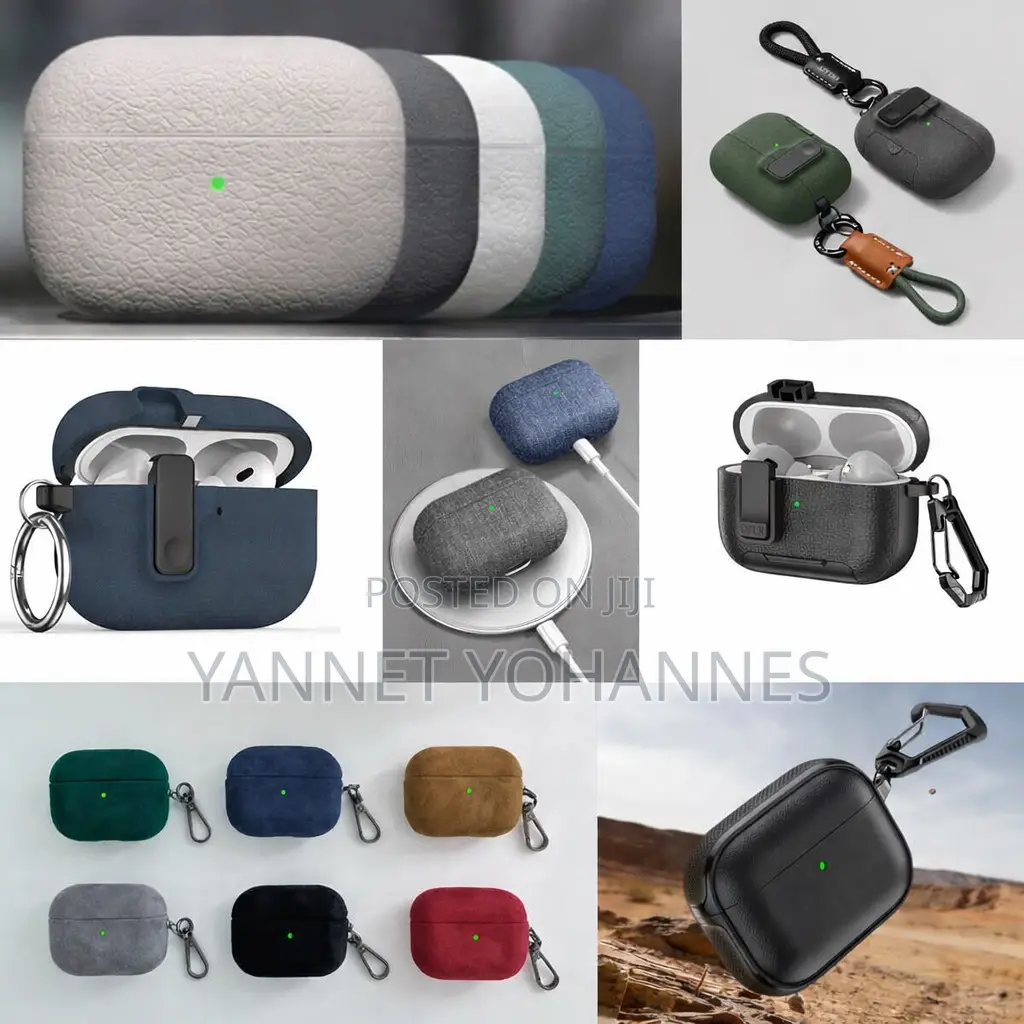 Premium Airpods Case Cover With Keychain