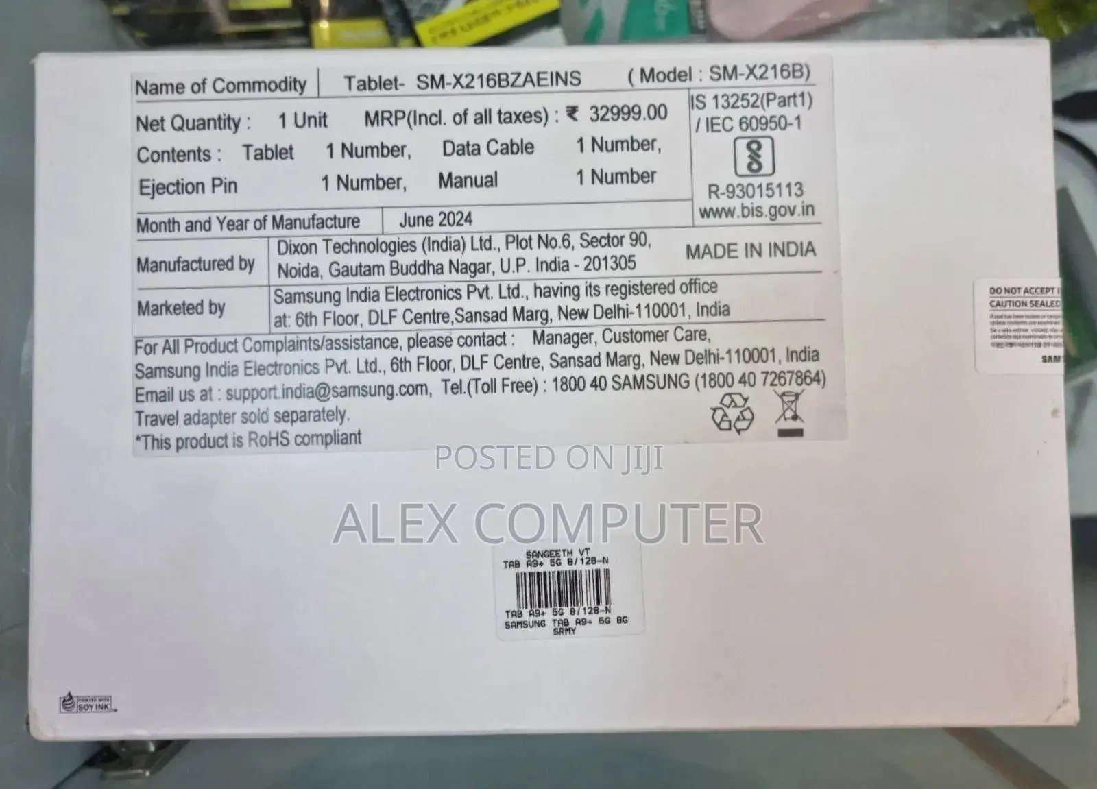 New Samsung Galaxy Tab A9 128 GB Pink