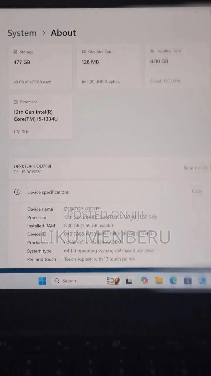 Laptop Dell Inspiron 1525 8GB Intel Core i5 SSD 500GB
