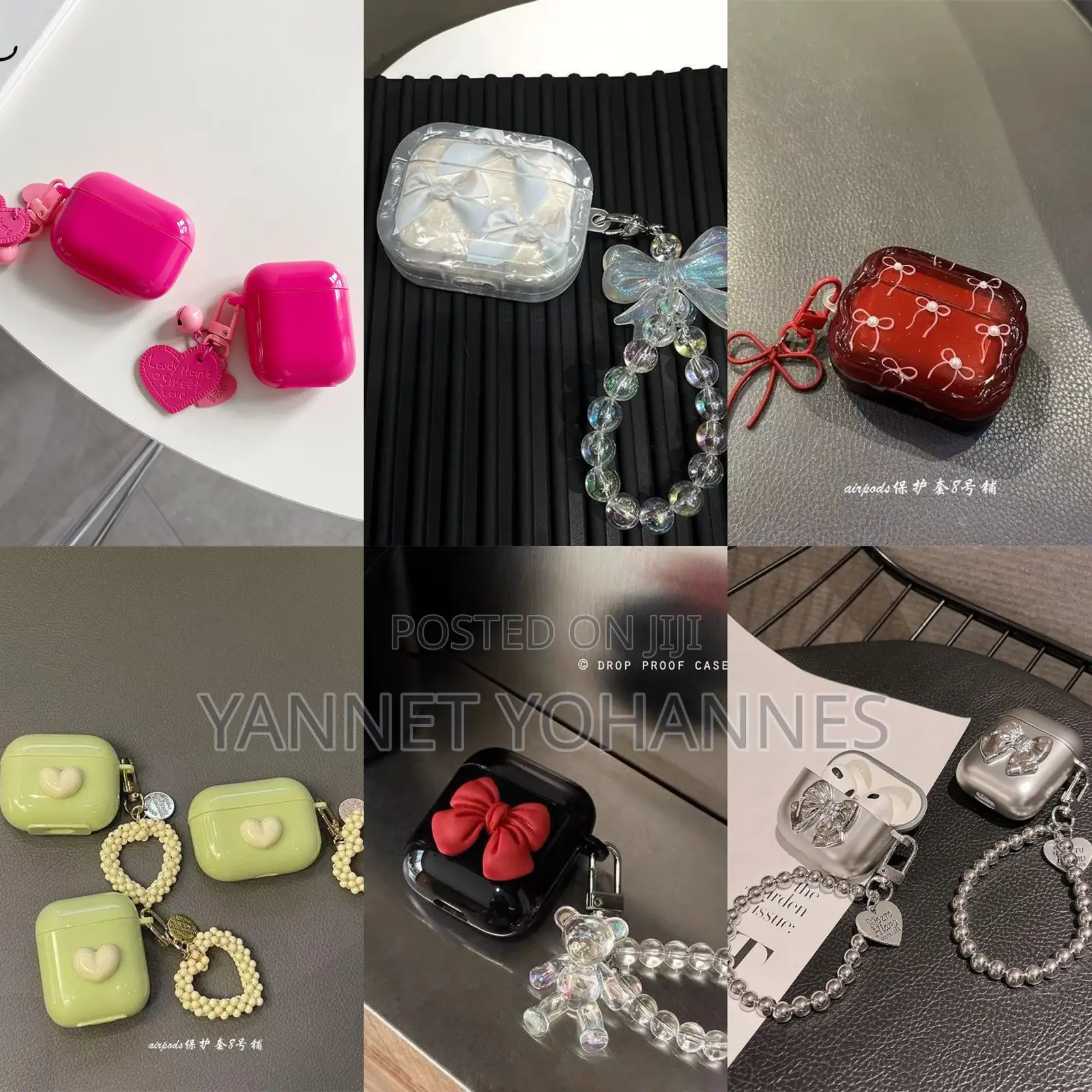 Premium Airpods Case Cover With Keychain