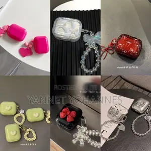 Premium Airpods Case Cover With Keychain