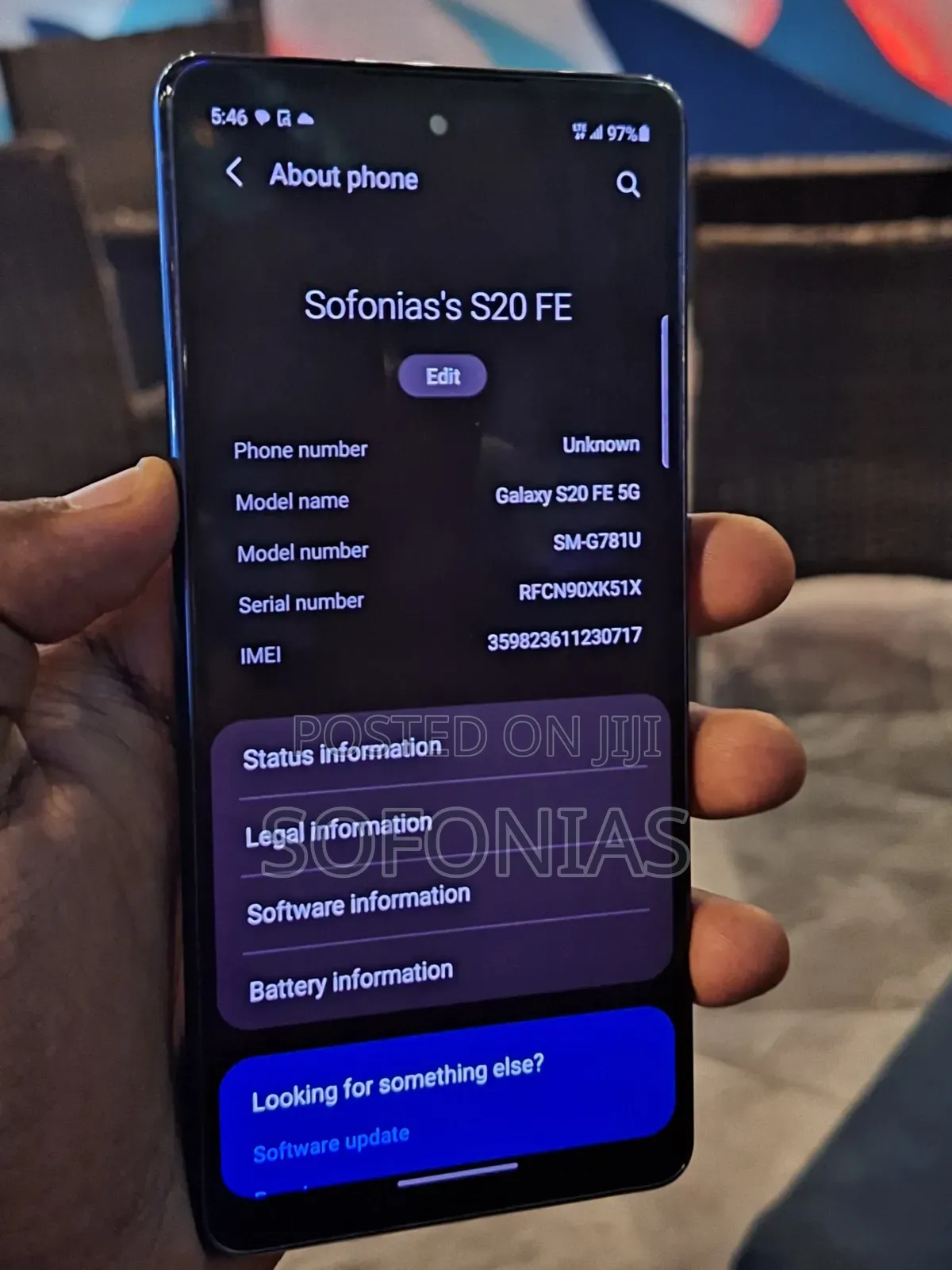 Samsung Galaxy S20 FE 5G 128 GB Black