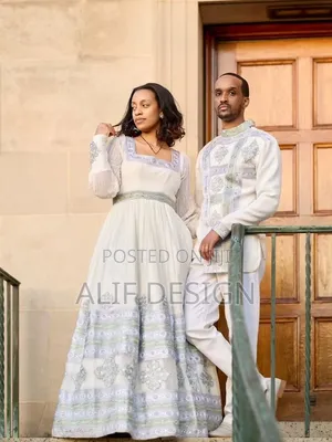 White Wedding Habesha Dresses Habesha Kemis