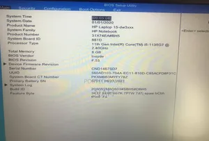 New Laptop HP 15-dw3031 8GB Intel Core i5 SSD 256GB