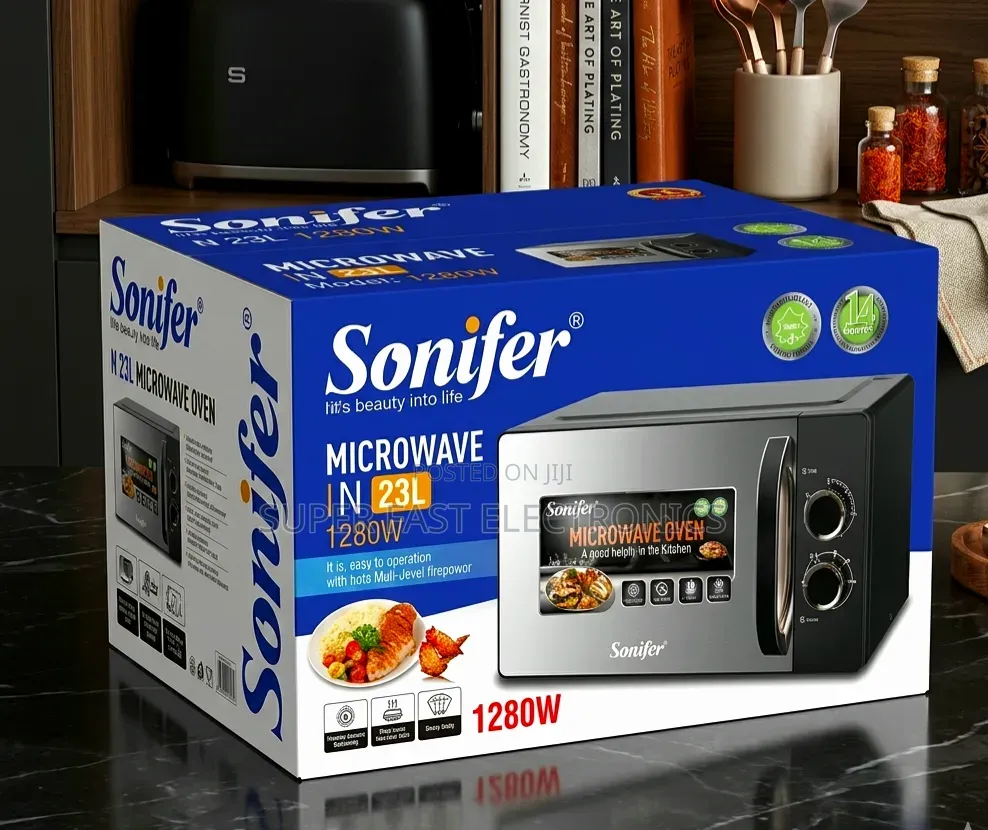 Sonifer 23l Microwave Oven – 1280w High Power Kitchen Appliance