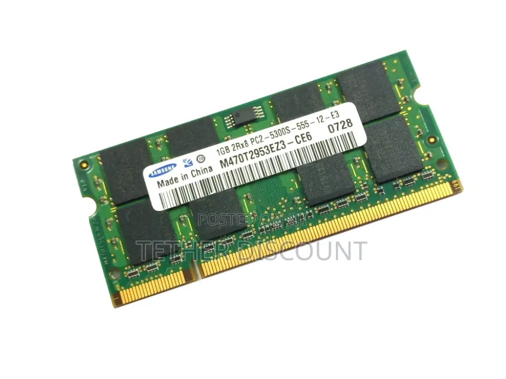 - Samsung 1gb Pc2-5300s 1.8v Ddr2 Memorym470t2953ez3-Ce6