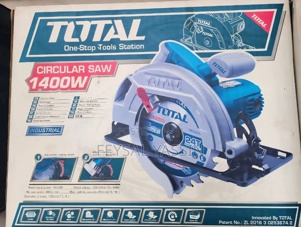 Total Circular Saw 1,400w