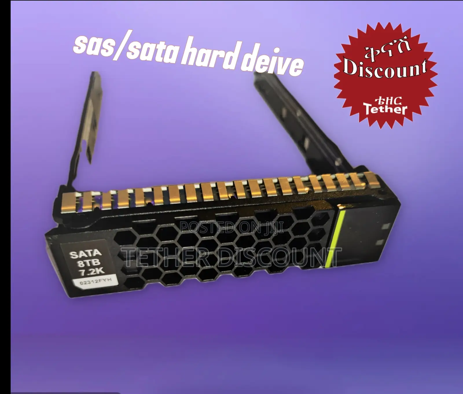Sas/Sata Hard Drive New Packed/ ሞ ጁል አዲስ
