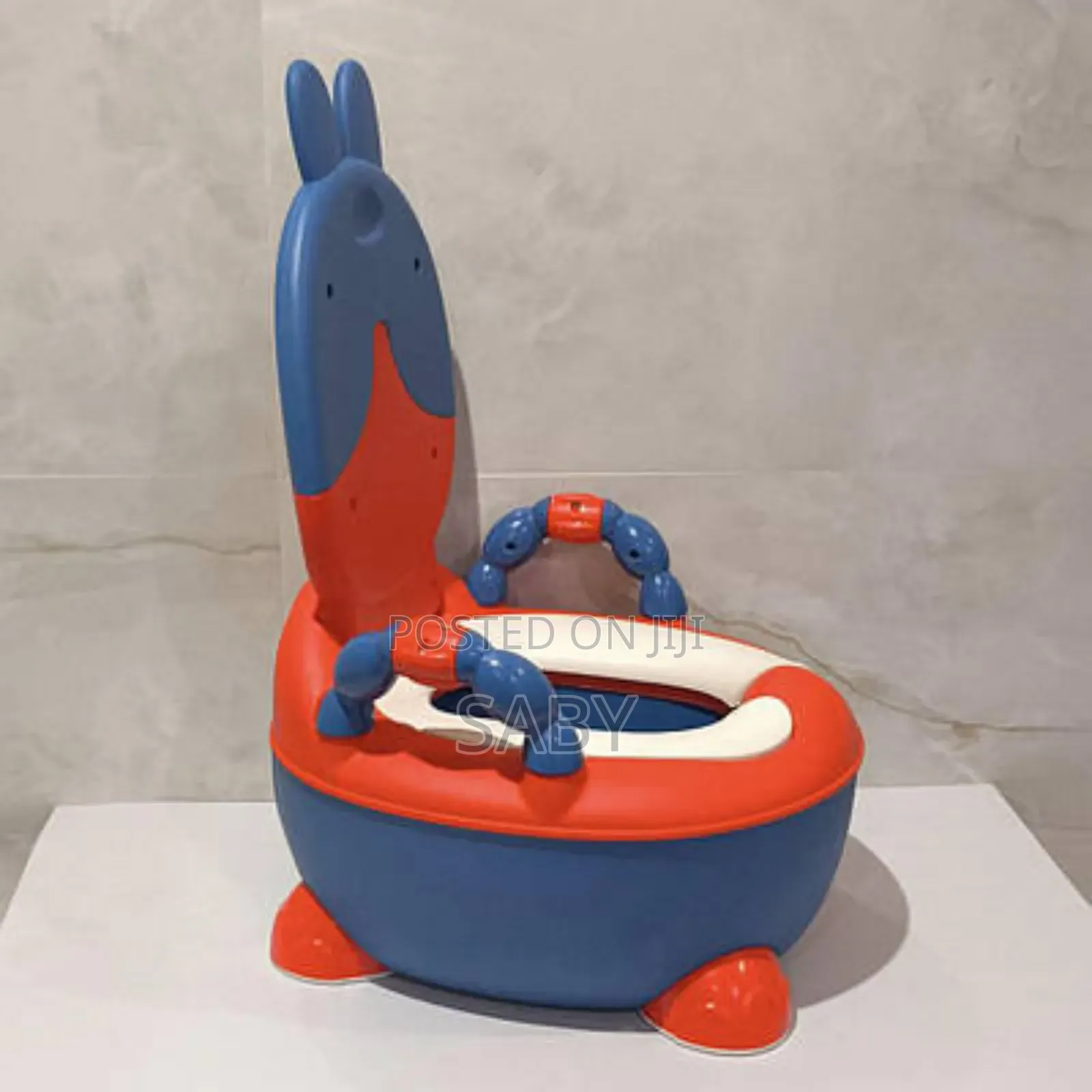 Rabbit-Themed Plastic Potty Training Chair for Kids