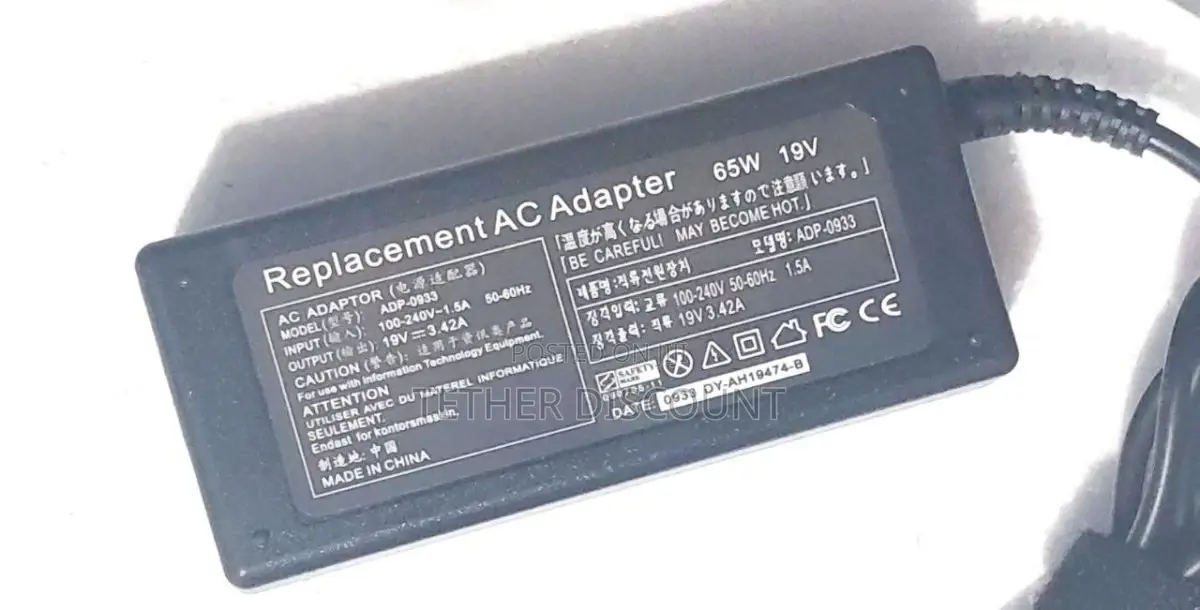 Replacement Hp Adapter 65w19v Hp Power