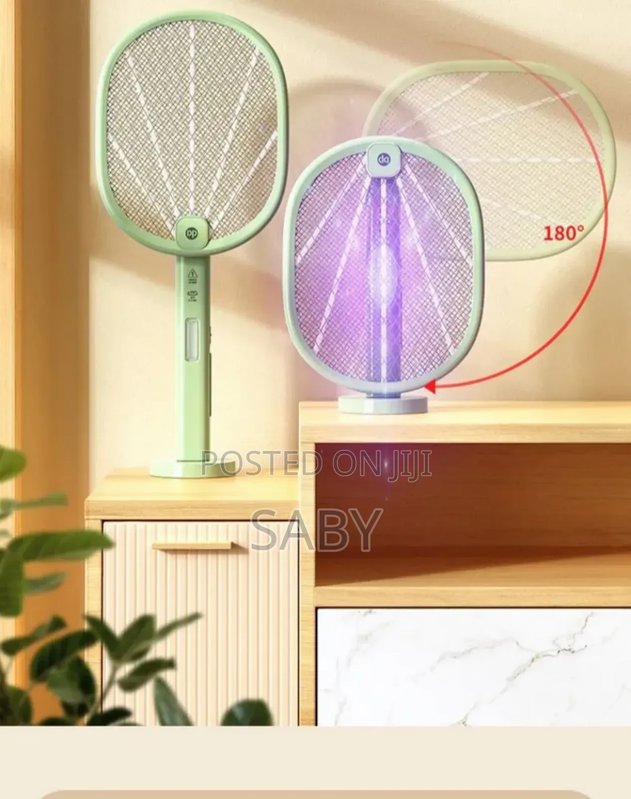 2-in-1 Electric Mosquito Swatter and Uv Trap Lamp Set.