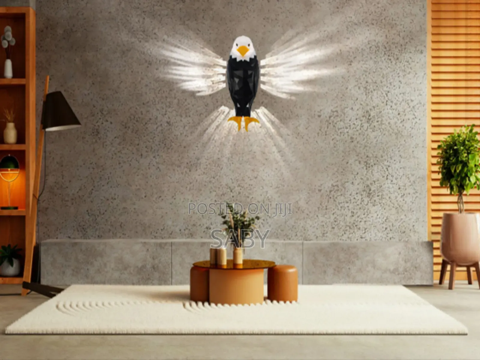 3d Led Eagle Wall Light