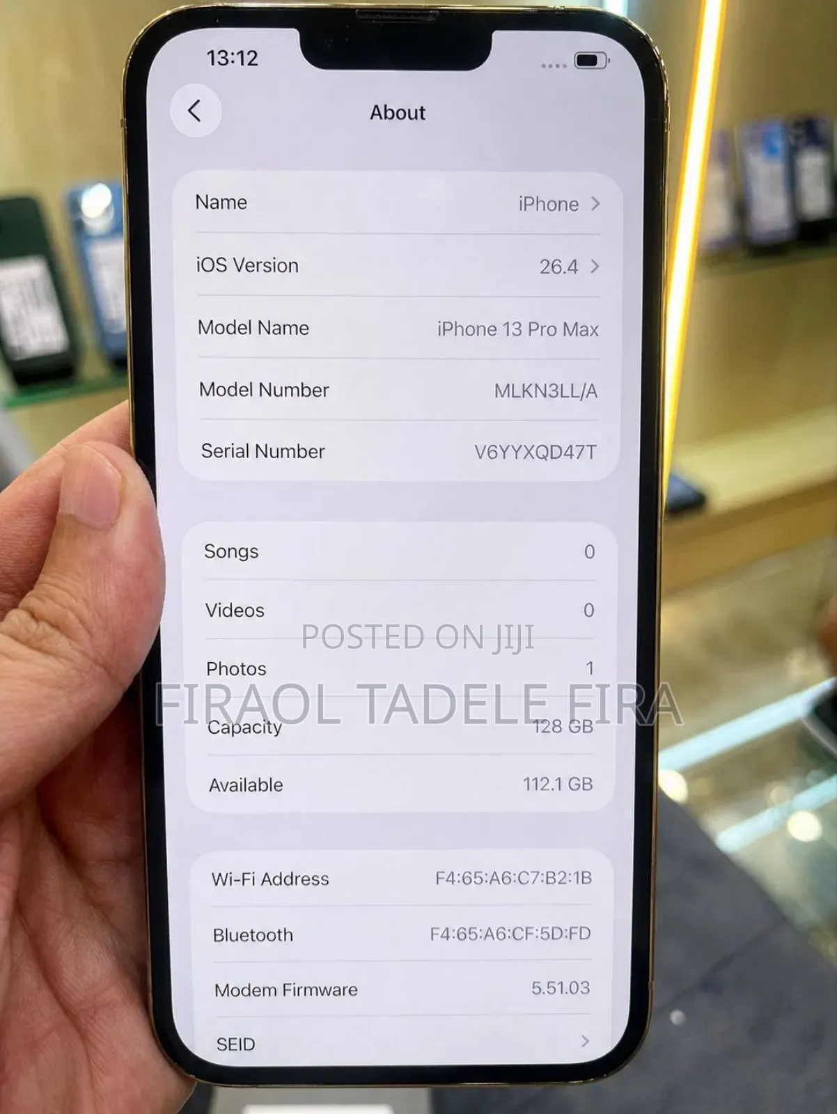 Apple iPhone 13 Pro Max 128 GB Black
