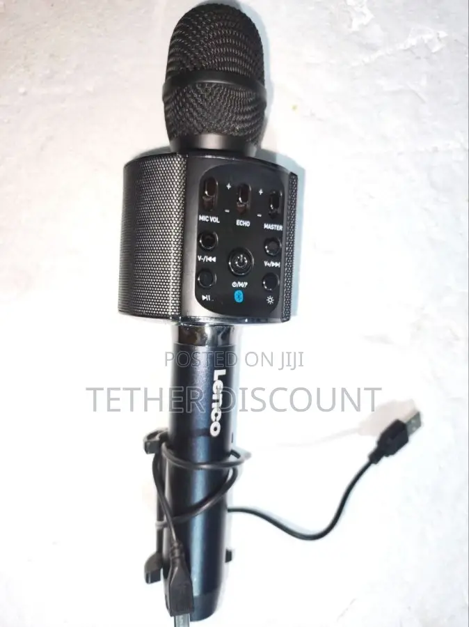 - Lenco Microphone - Bluetooth V4.2 - With Smartphone Holder