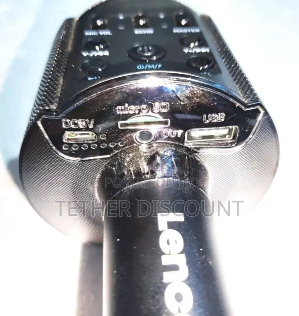 - Lenco Microphone - Bluetooth V4.2 - With Smartphone Holder