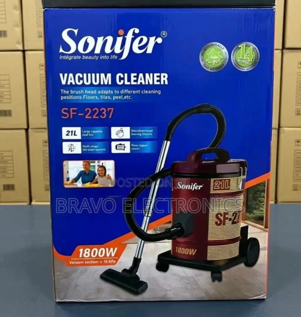 Sonifer 21l Vacuum Cleaner 1800w Heavy Duty