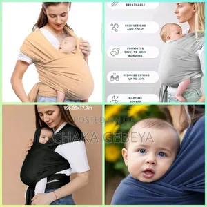 Breathable Wrap Baby Carrier – Lightweight, Machine Washable