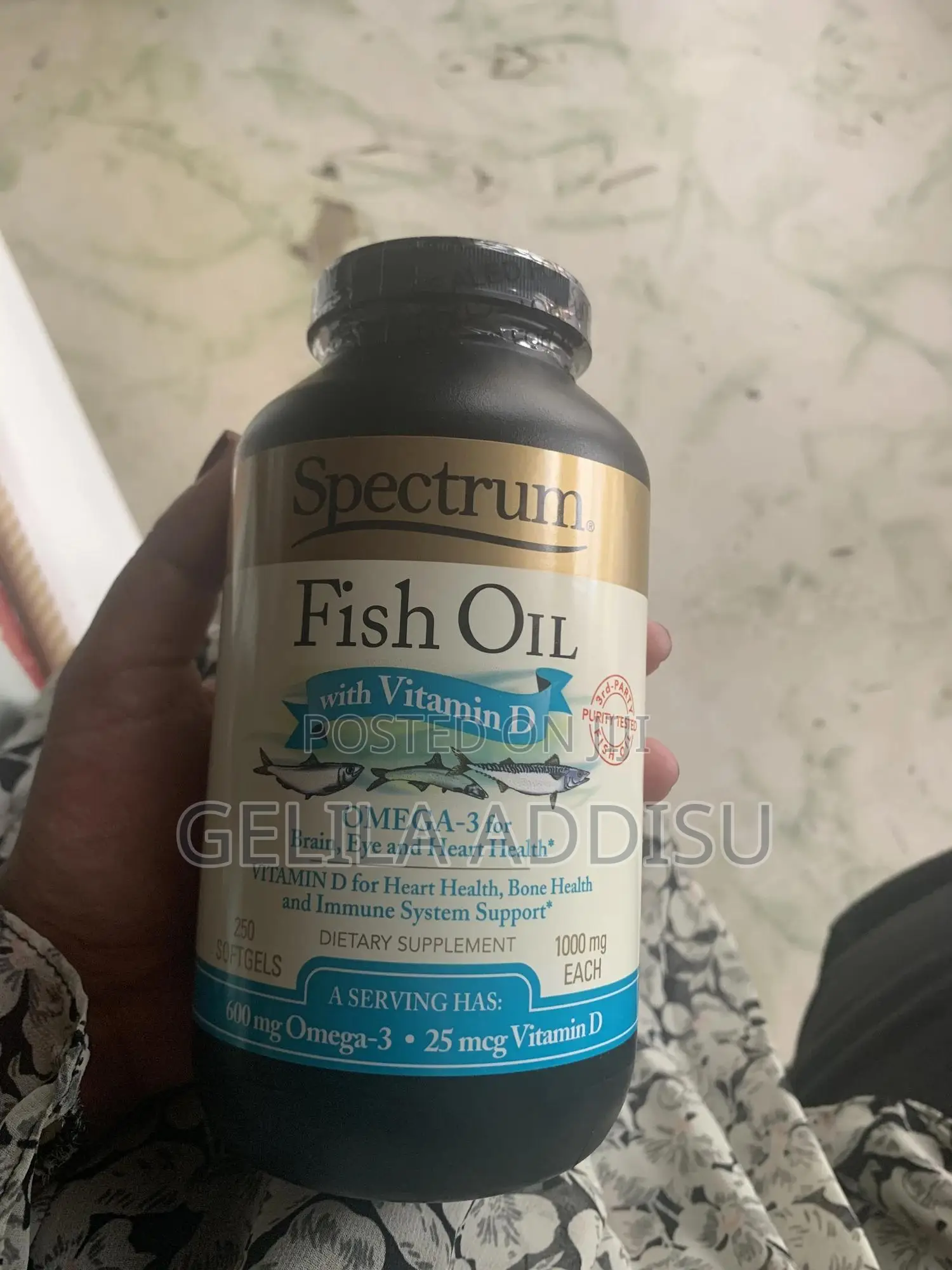 Spectrum Fish Oil With Vitamin D