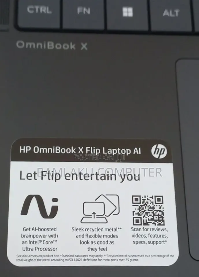 New Laptop HP OmniBook X Flip 16" 16GB Intel Core Ultra 7 SSD 1T
