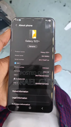Samsung Galaxy S22+ 5G 128 GB Black