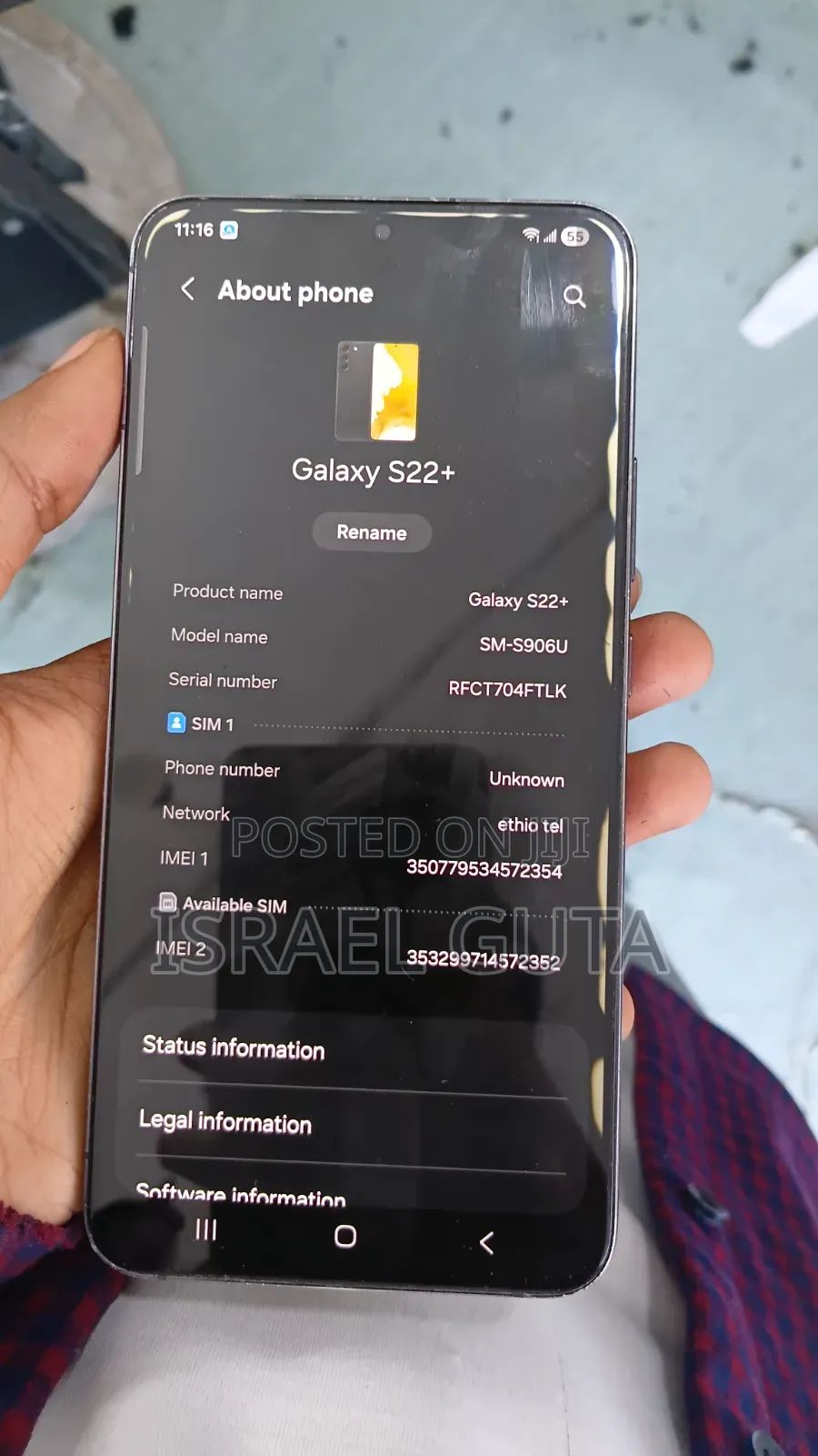 Samsung Galaxy S22+ 5G 128 GB Black