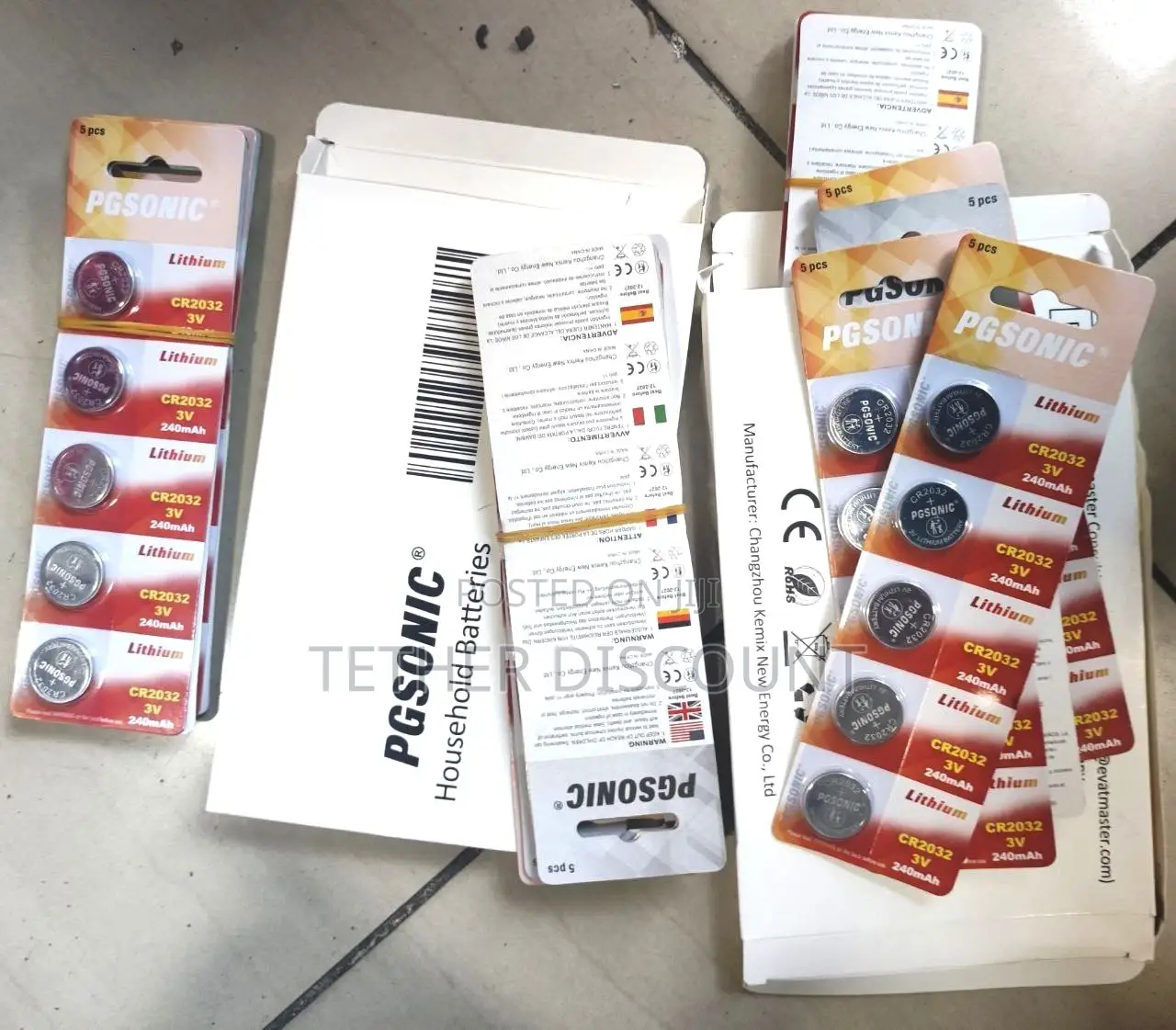 Pgsonic 3v Lithium Coin Battery / ኦሪጂናል የኮምፒዩተር ባትሪ