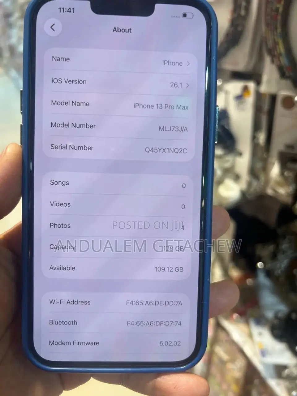New Apple iPhone 13 Pro Max 128 GB Blue