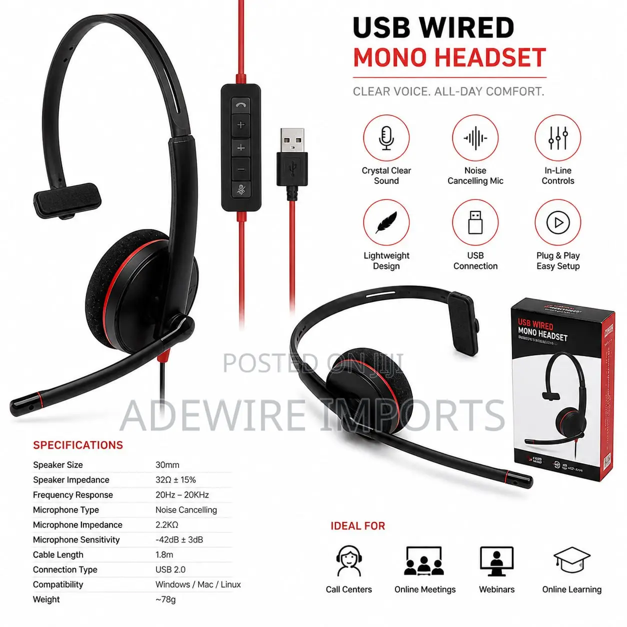 Plantronics (Poly) Blackwire 3210 With Vat