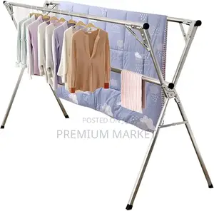 Heavy-Duty Stainless Steel Clothes Drying Rack የልብስ ማስጫ