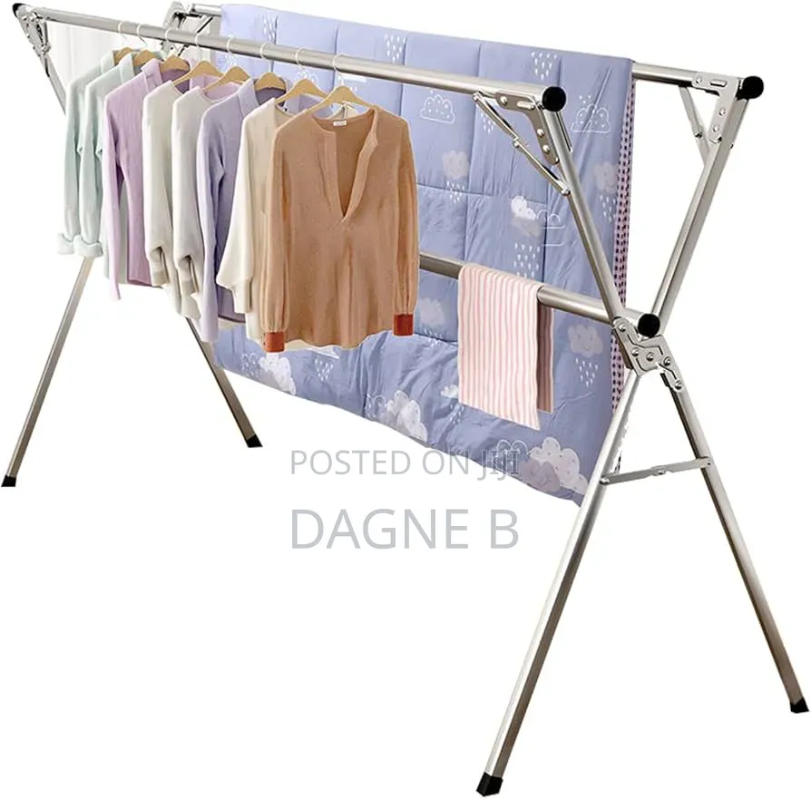 Heavy-Duty Stainless Steel Clothes Drying Rack የልብስ ማስጫ