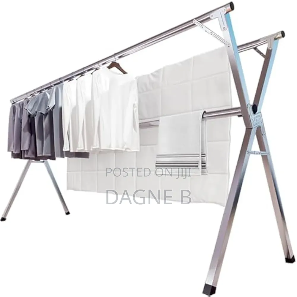 Heavy-Duty Stainless Steel Clothes Drying Rack የልብስ ማስጫ