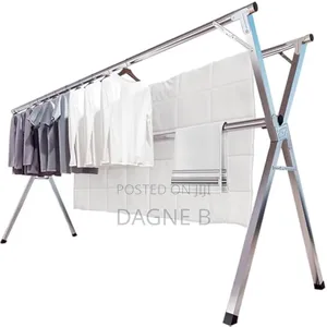 Heavy-Duty Stainless Steel Clothes Drying Rack የልብስ ማስጫ