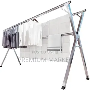 Heavy-Duty Stainless Steel Clothes Drying Rack የልብስ ማስጫ