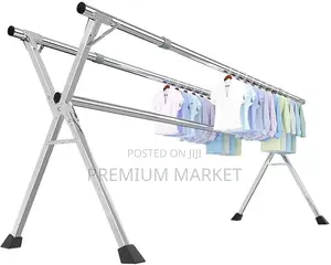 Heavy-Duty Stainless Steel Clothes Drying Rack የልብስ ማስጫ