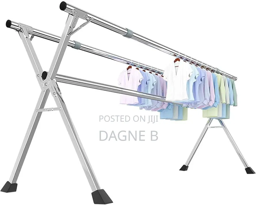 Heavy-Duty Stainless Steel Clothes Drying Rack የልብስ ማስጫ