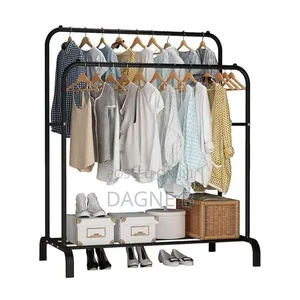 Double Pole Garment Rack የልብስ ማስጫ