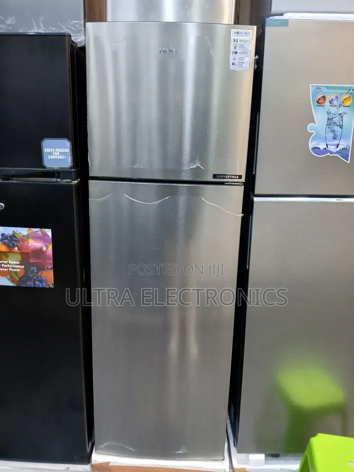Haier 310-Liter Double Door Refrigerator With a Stainless Steel