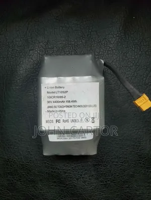 36v 4400mah, 158w Lithium Battery
