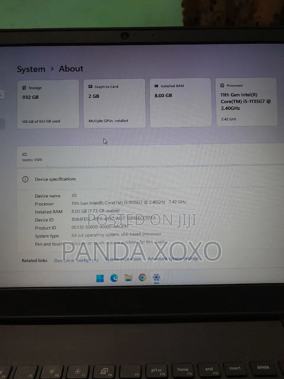 Laptop Dell Vostro 3000 8GB Intel Core i5 HDD 1T